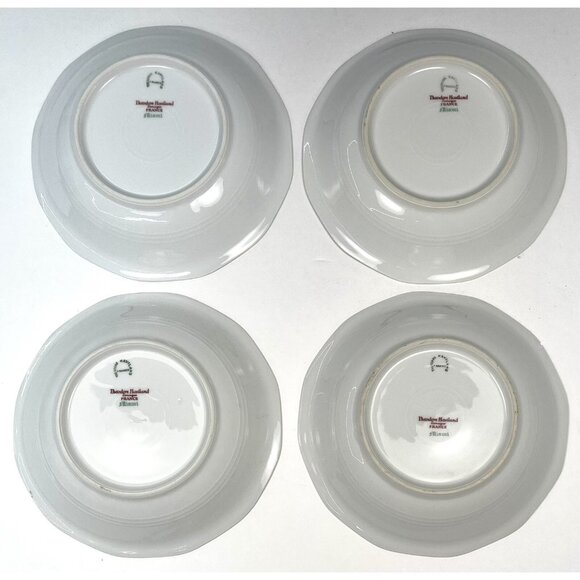 8x Theodore Haviland Limoges 1925-36 Miami Floral 7.5" SOUP BOWLS *3 Chipped* - Picture 9 of 10